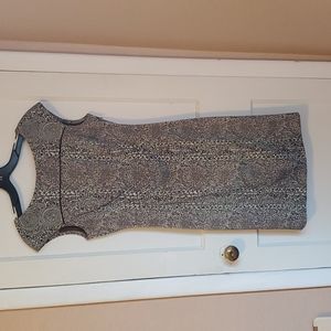 Tory Burch Green/Brown High Neckline Dress Size 4